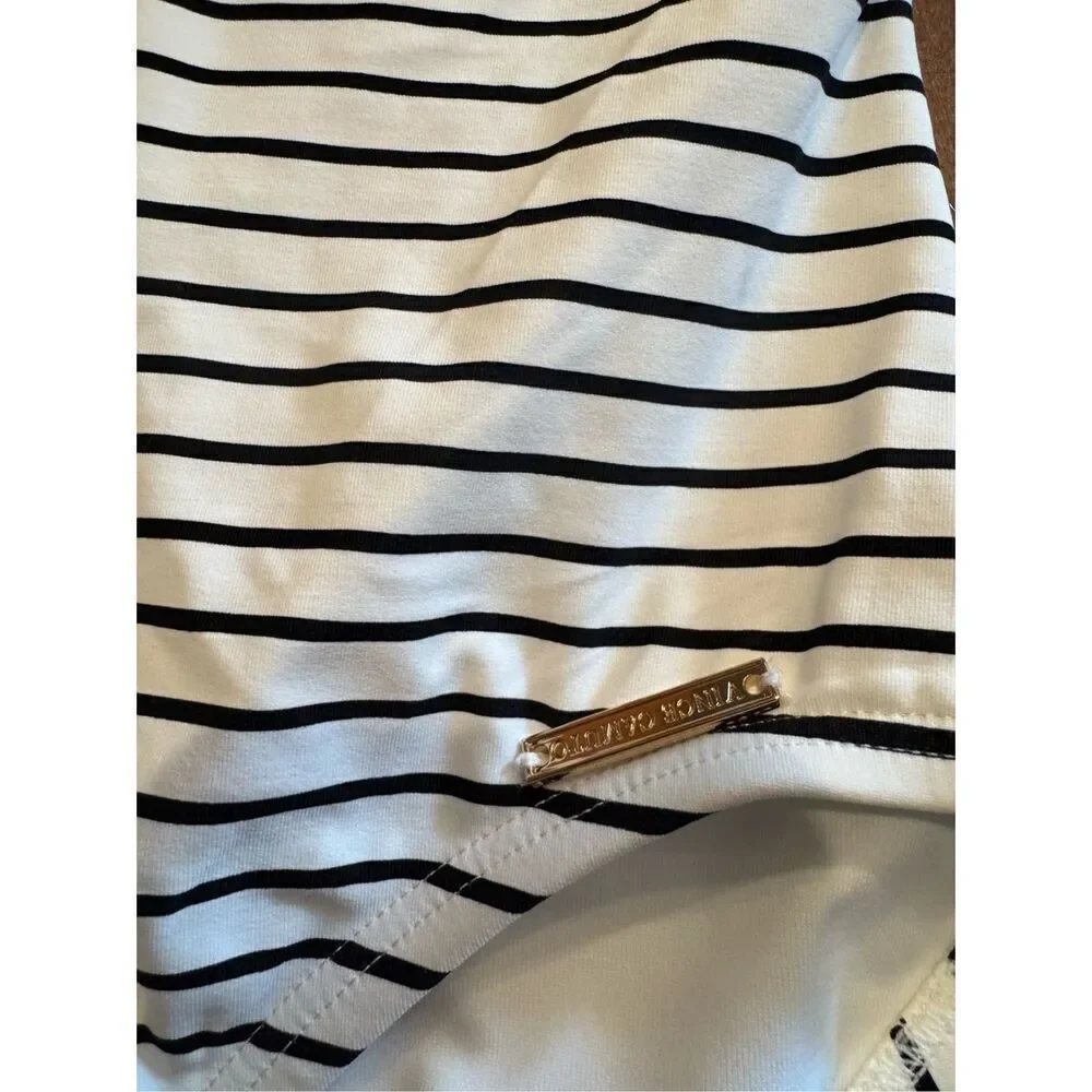 Woman’s Vince Camuto striped swimsuit size 6